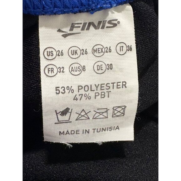 Finis SwimKids Girl's One-Piece Swimsuit Size 26 (10/12) Blue Polyester - Picture 4 of 4